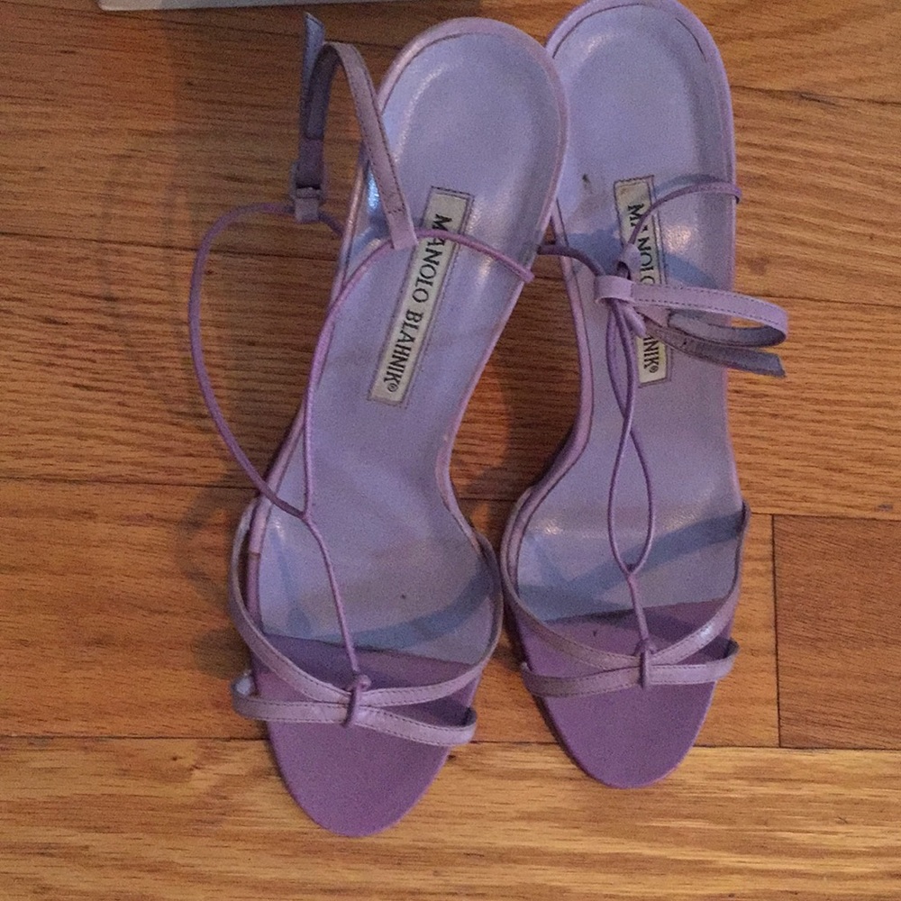 Manolo Blahnik Lavender Sandals 38